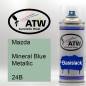 Preview: Mazda, Mineral Blue Metallic, 24B: 400ml Sprühdose, von ATW Autoteile West.